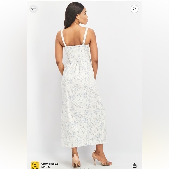 NWT 41 Hawthorn Printed Beatriz Maxi Dress with Pockets White Combo Size 2X - Picture 14 of 16